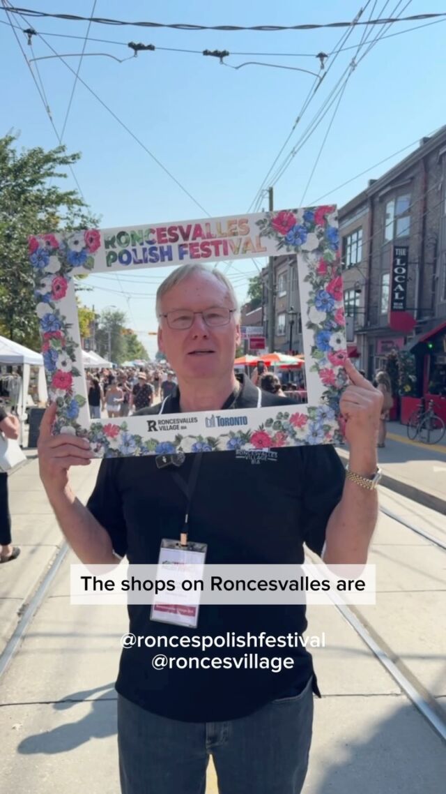 Here’s another message from our very own Andrew Chomentowski, the Chairman of the Roncesvalles Polish Festival (@roncesvillage BIA)! 🇵🇱

Come on down to Roncesvalles Avenue right now in Toronto for some great food and performances 💃🎉

.....⁠ 
The Roncesvalles Polish Festival is funded and managed by the Roncesvalles Village BIA. For more information on the festival and how to participate, visit http://www.polishfestival.ca 
 
 
#roncesvallesvillage #roncesvillage #roncyrocks #roncesvallespolishfestival #torontofestivals #torontofestival #roncesvallespolishfestival2024 #toronto #roncypolishfest